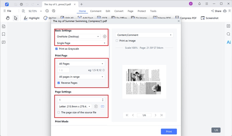 print multiple pdfs in pdnob