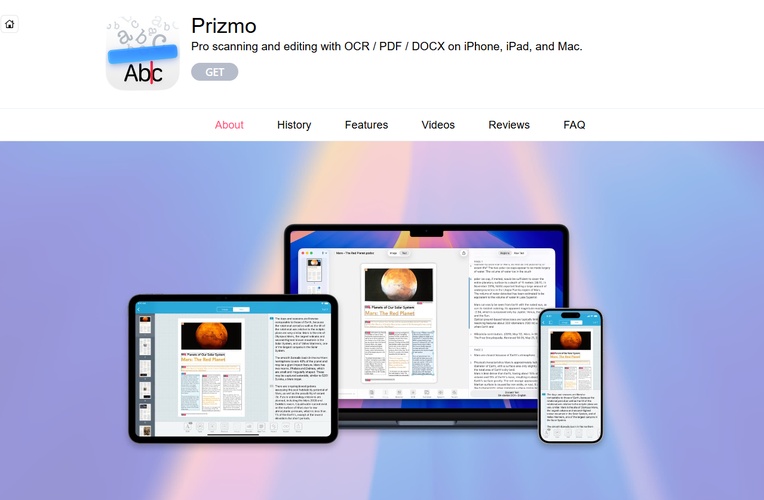 prizmo ocr mac