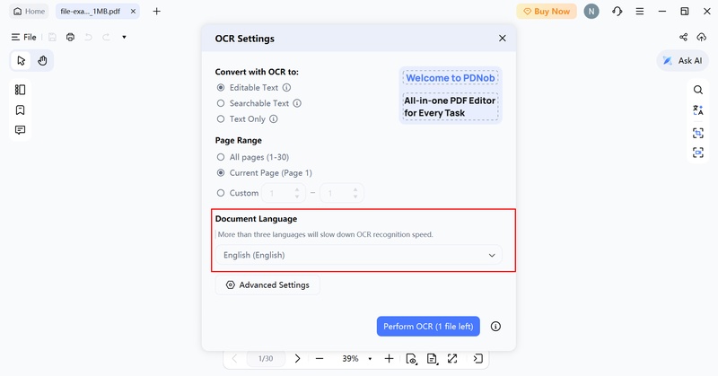 recognize the text with ai ocr