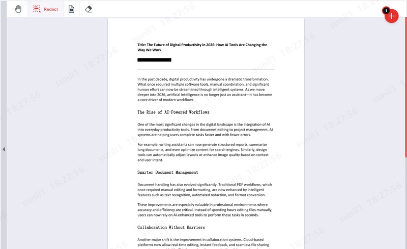 redact pdf on ilovepdf