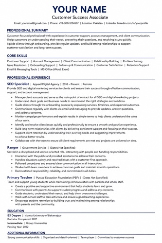 rewrite my resume