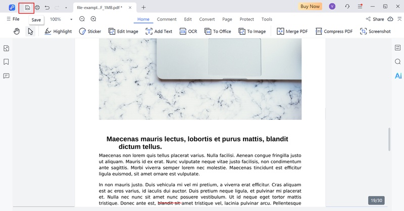 save pdf