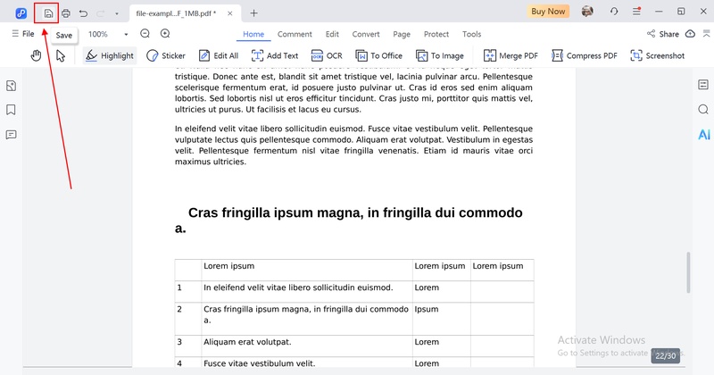 save the final version