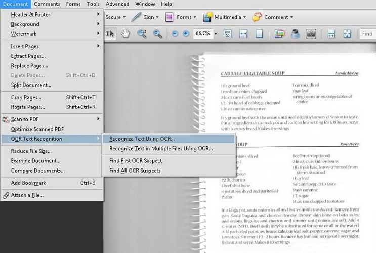 scan and edit a document in adobe acrobat pro