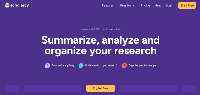 scholarcy ai book summarizer