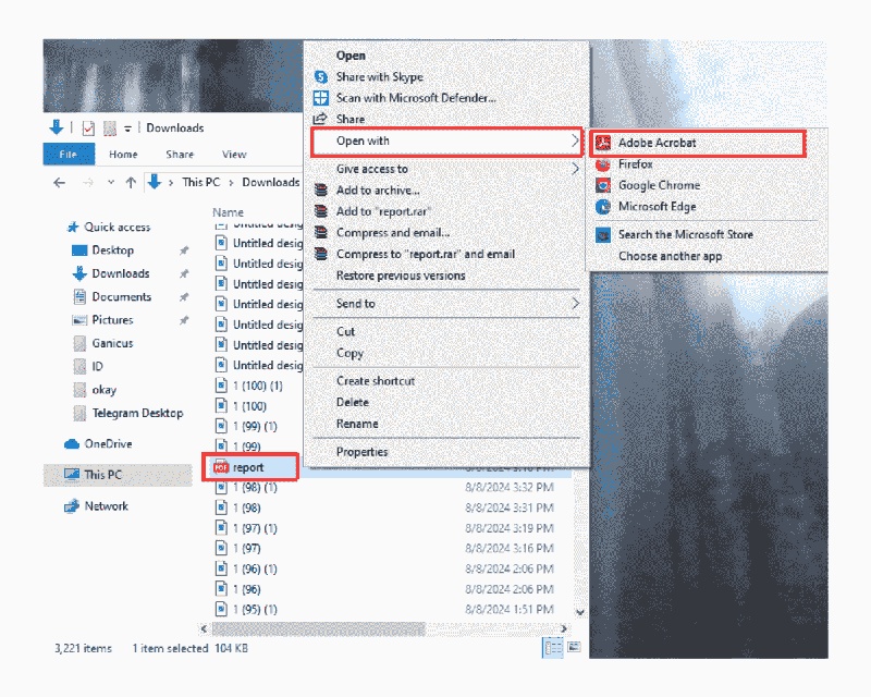 select adobe acrobat pro