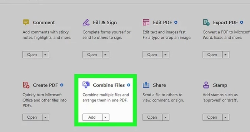 select combine files