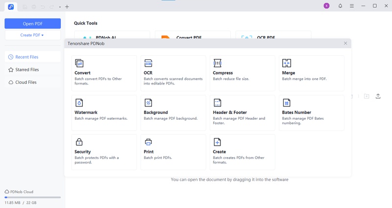 select the batch files