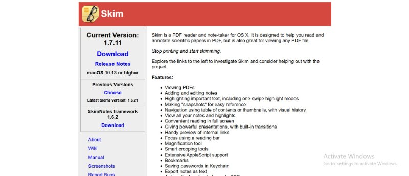 Skim, outil d'annotation PDF pour Mac