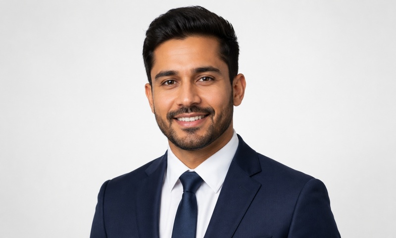 studio style professional headshot