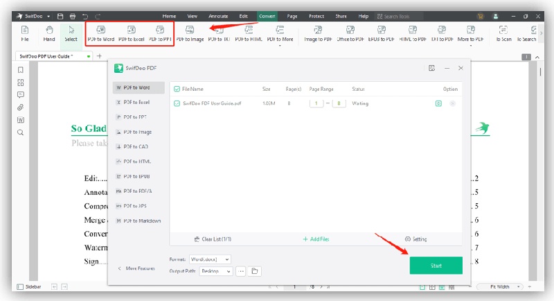 swifdoo pdf convert