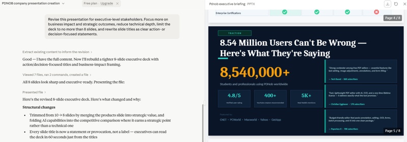 create audience specific presentation slides with ai.