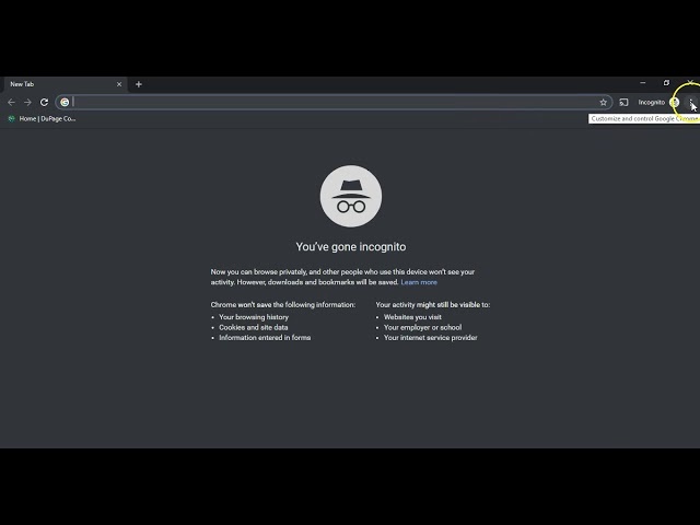 test in incognito