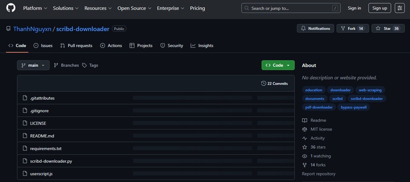 ThanhNguyxn Scribd Downloader