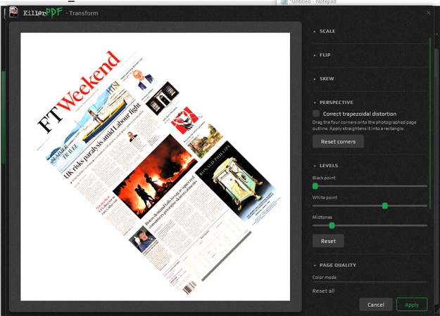 transform pdf