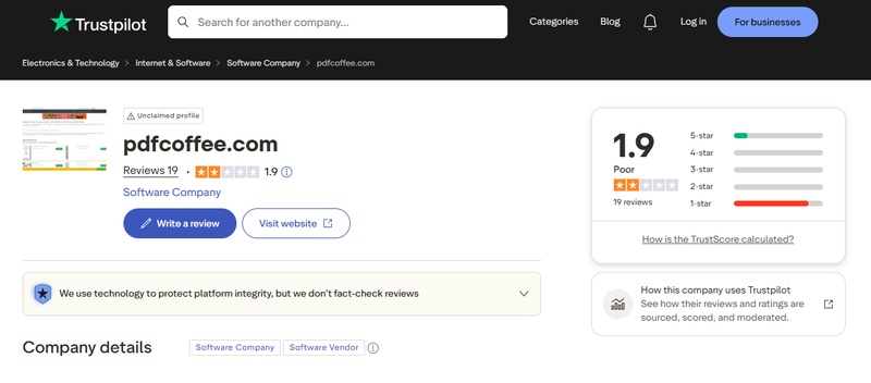 trustpilot pdfcoffee