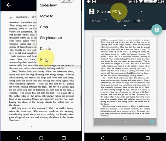 turn screenshots into pdfs on android