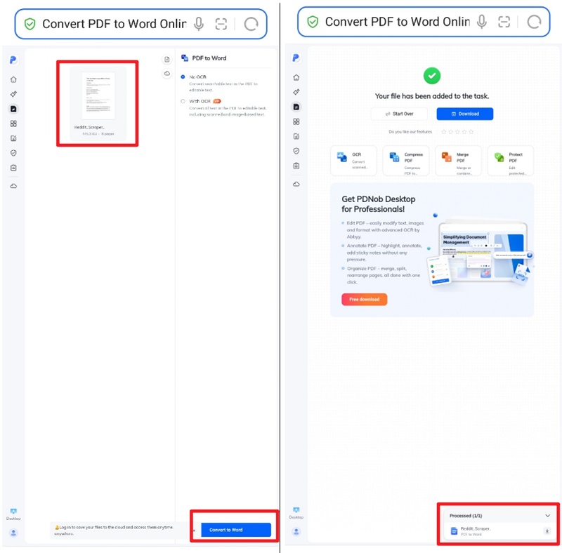 upload and download file