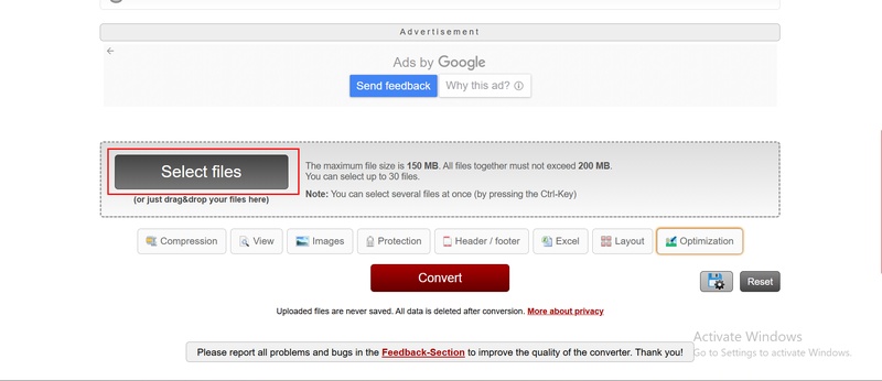 upload one or multiple pdf files