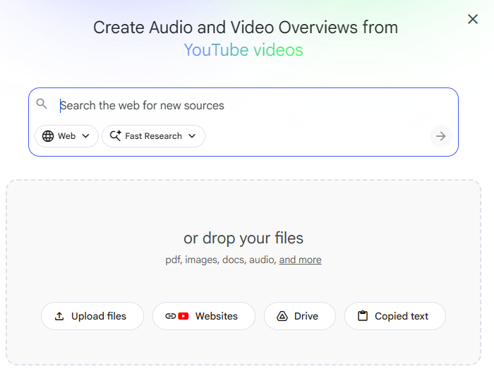 upload source to notebooklm