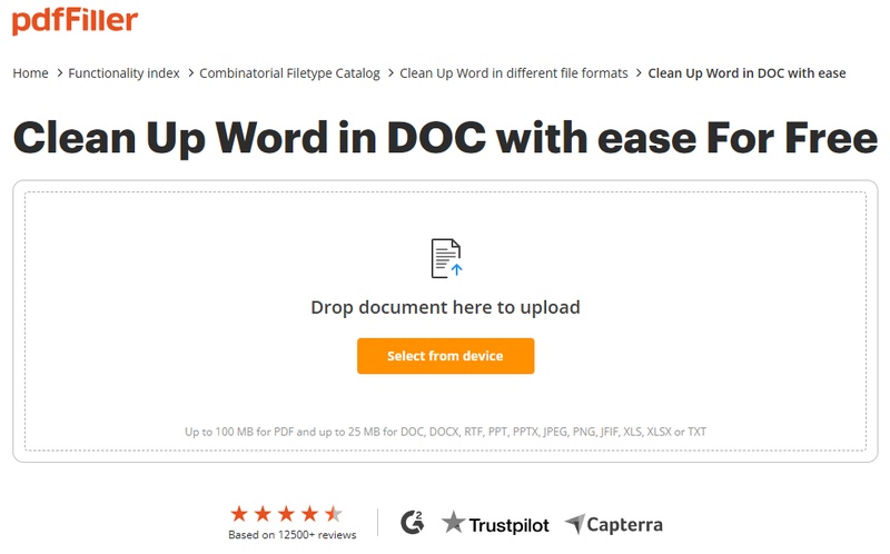 upload your scanned document to pdffiller
