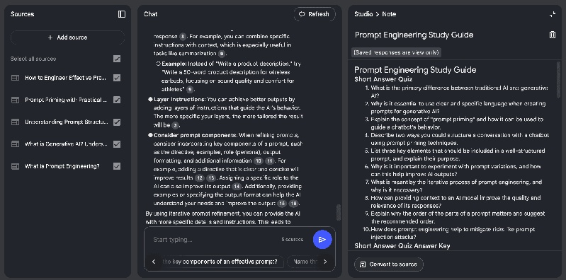 use notebooklm to generate a summary