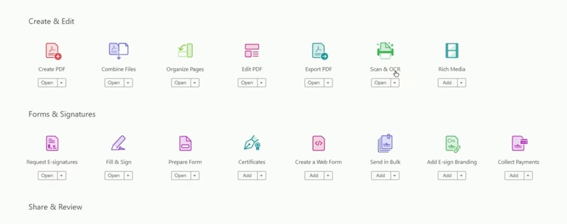 using adobe acrobat pro for as ocr for handwritings