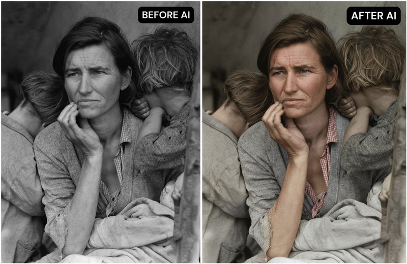 vintage photo restoration in gemini