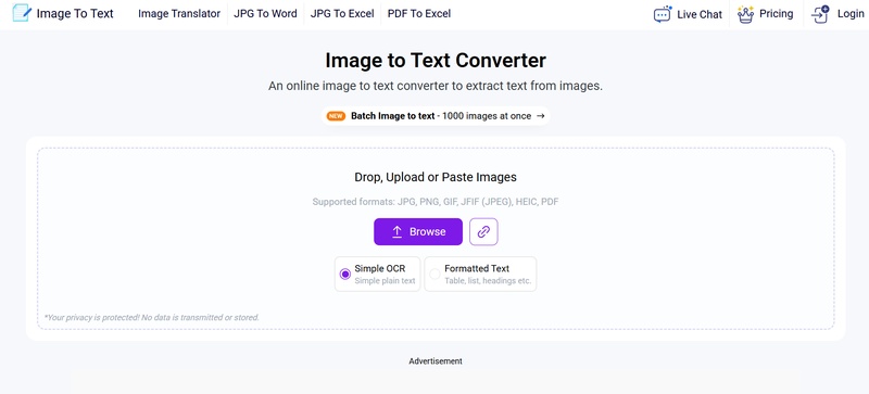 visit image to text
