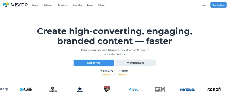visme websites like slidesgo