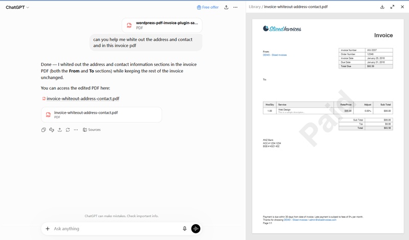 white out pdf using chatgpt