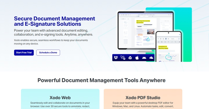 xodo pdf reader for business documents