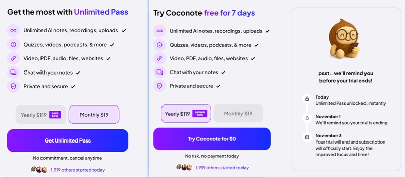 coconote pricing