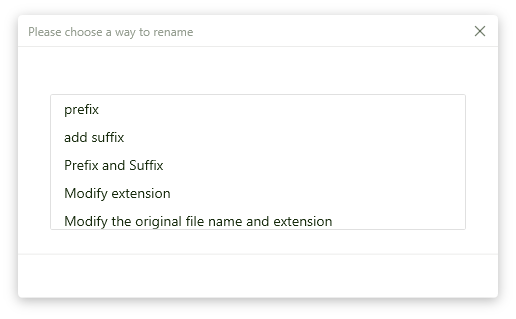 choose a way to mass rename files