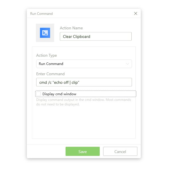 command clear clipboard