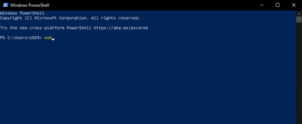 osk windows powershell