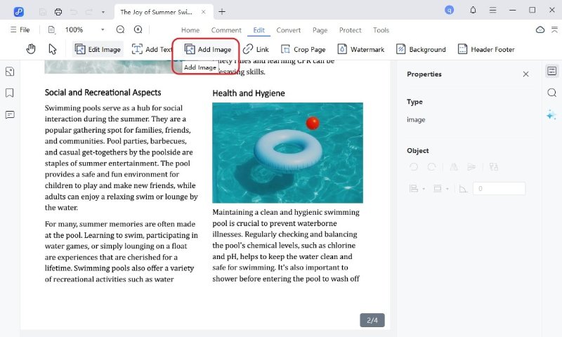 add image to pdf