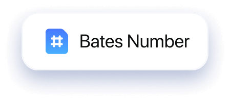 batch manage pdf bates numbering