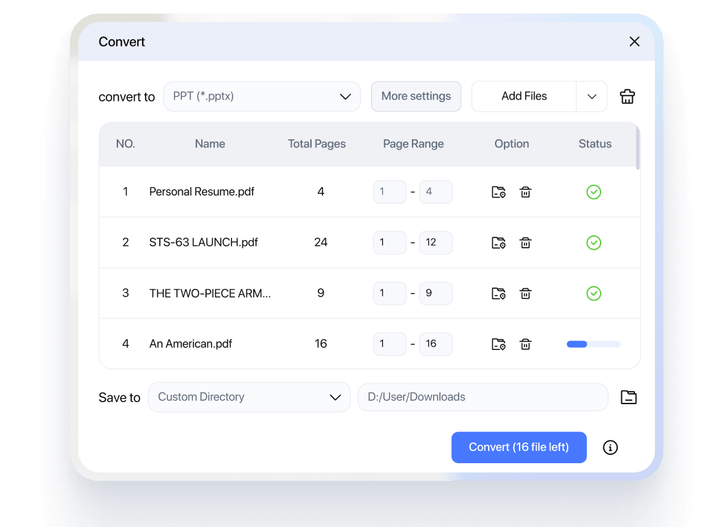 Batch convert other formats