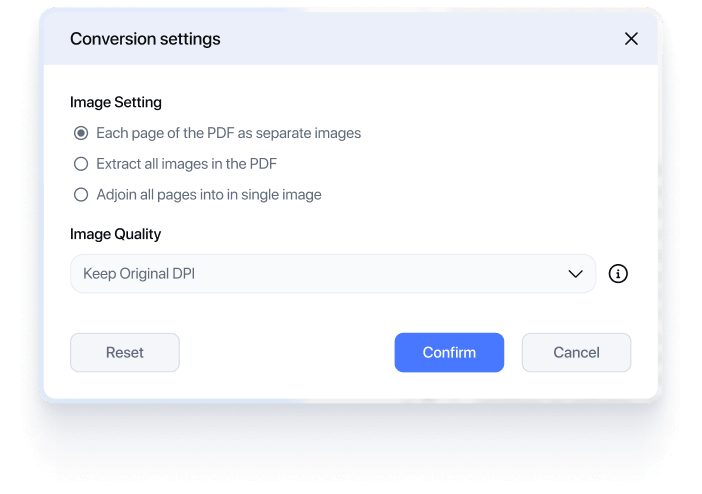 Convert PDF to images