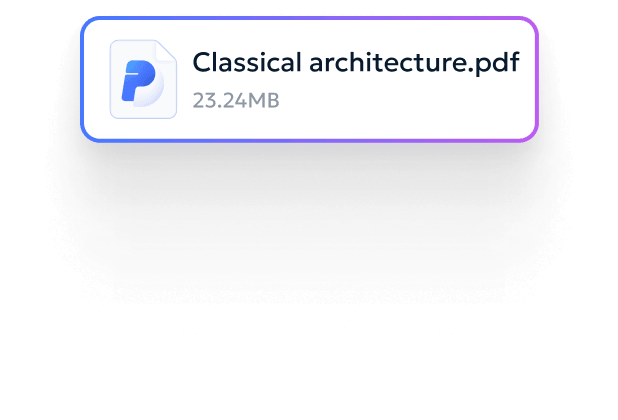 Chat interface with PDF
