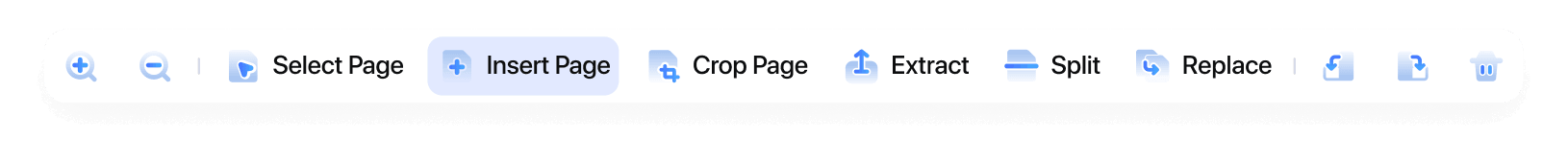 Drag and drop PDF pages