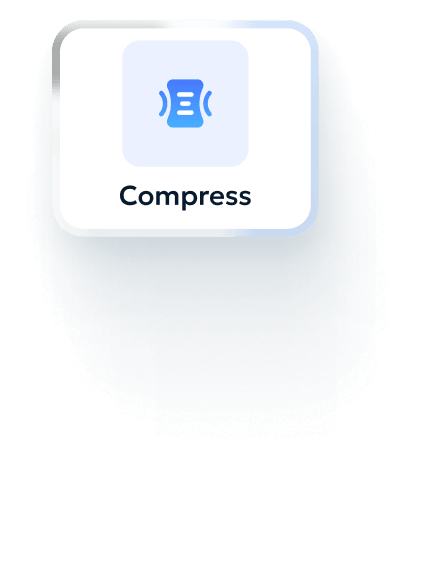 After compression - smaller file size