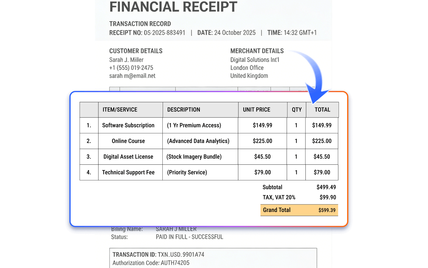 OCR processed PDF with editable text