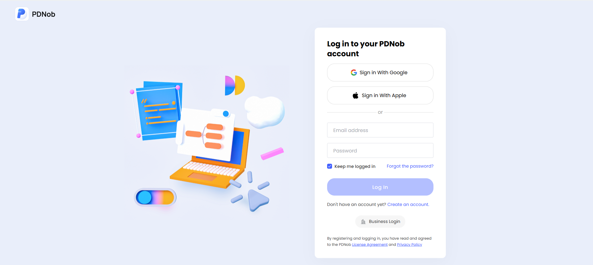 account center login