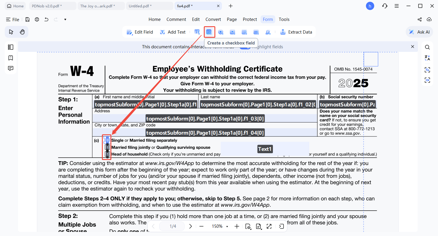 How to Create and Fill PDF Forms with PDNob - User Guide