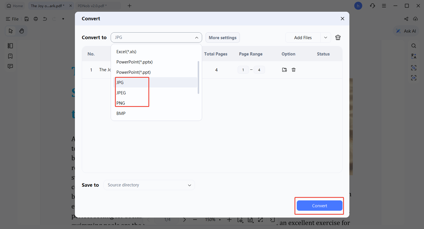 convert pdf to image